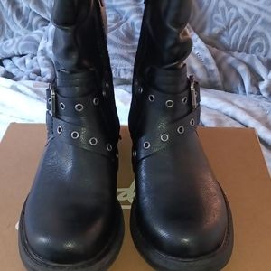 Zodiac Faith/Black Sky Calf High Boots